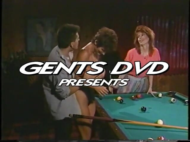 Two sexy ass blonde and brunette babes on pool table fucking hot rod hard