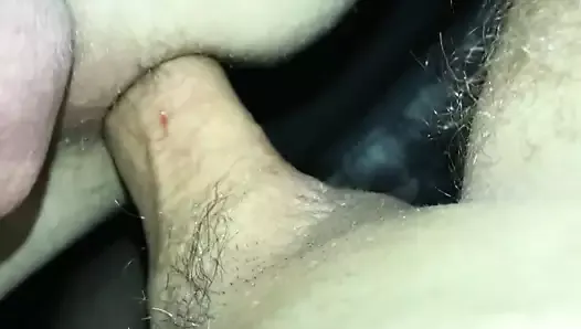 leaking cum while riding my cock