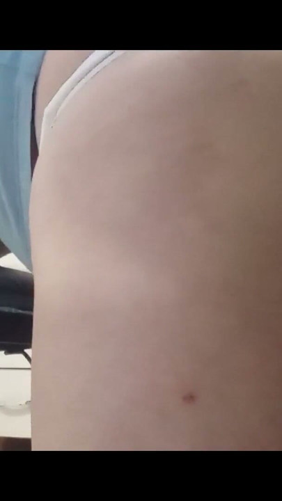 My tail always looks very tempting when I wear my very small white thong. | Clip 1