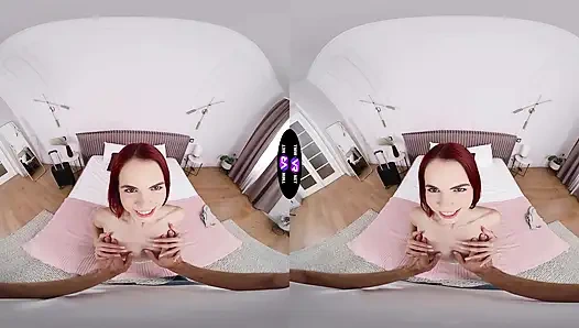 Horny Brunette Demands Fresh Cum From Shocked Dude - TmwVRnet