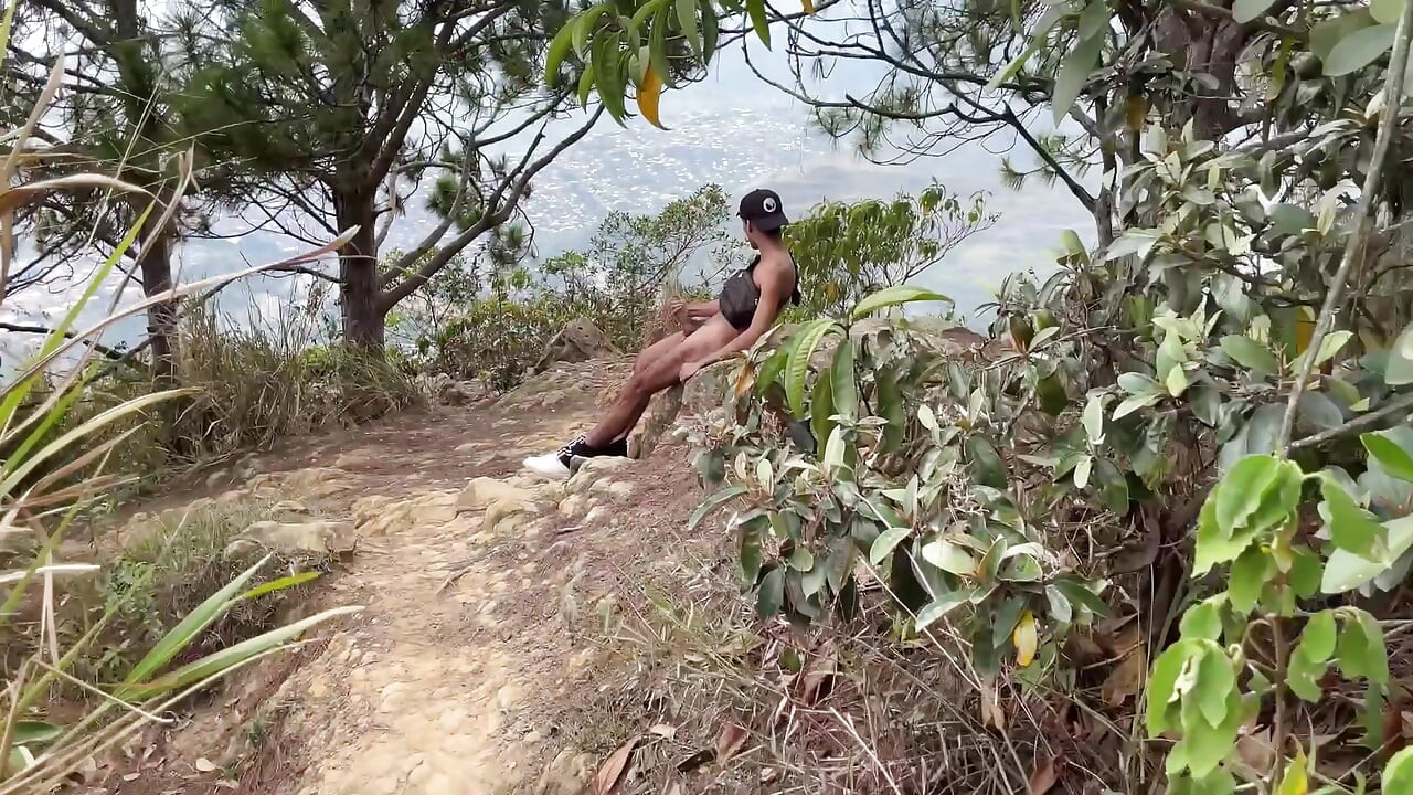Fucking in the middle of the mountain with boy athletes