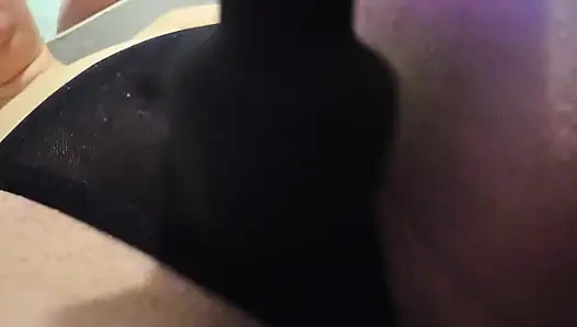 Sexy MILF Clit Orgasm Through Panties with the Help of a Vibrator..