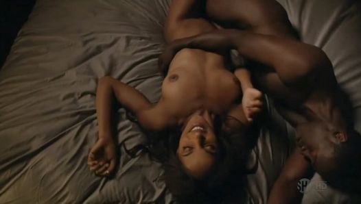 Megalyn Echikunwoke desnuda en escena de sexo en House of Lies