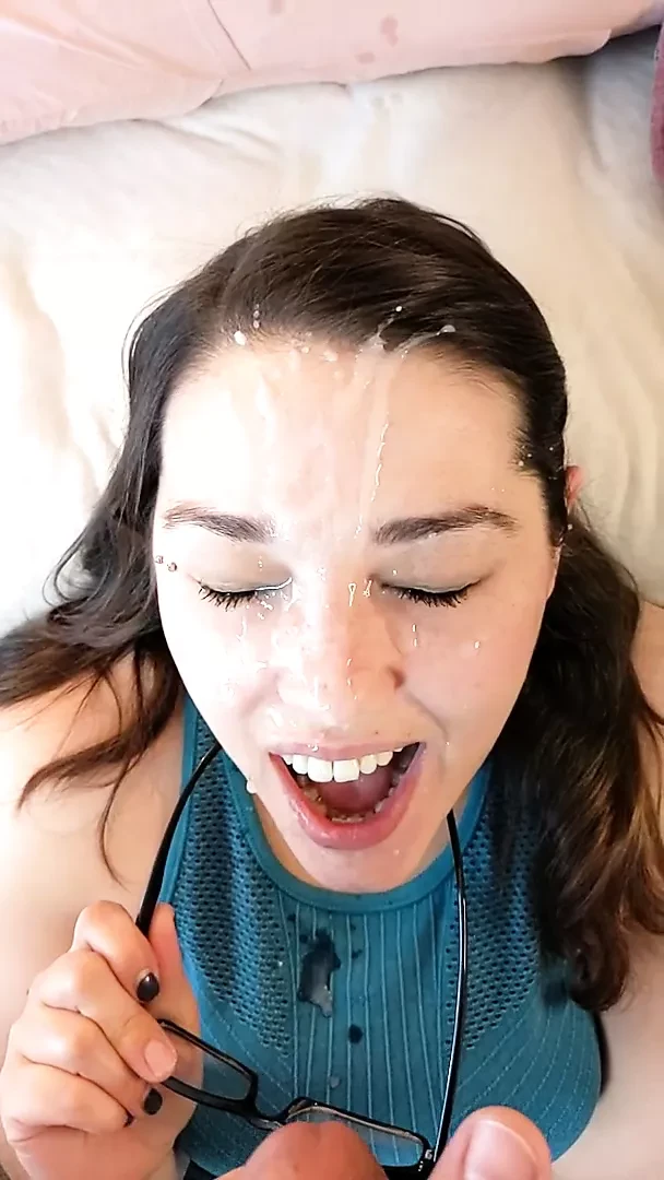 Regal dame gives dt but doesn't want cum on glasses