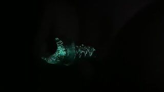 Using my glow in the dark dildo