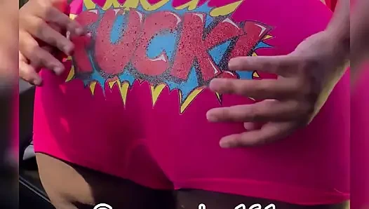 Milf pantat besar twerking &amp; menyebar di luar - kompilasi goyang pantat