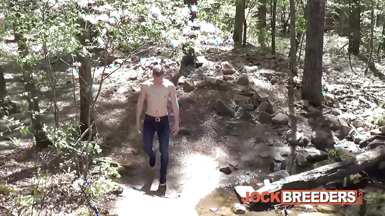 JockBreeders - Ty Thomas lays out on a sunny rock for some Me time