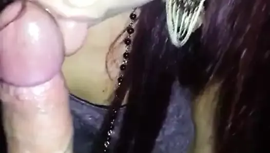 Getting head and filling her mouth with my cum