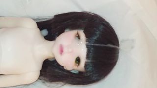 Камшот на куклу 9 - буккаке с камшотом на лицо