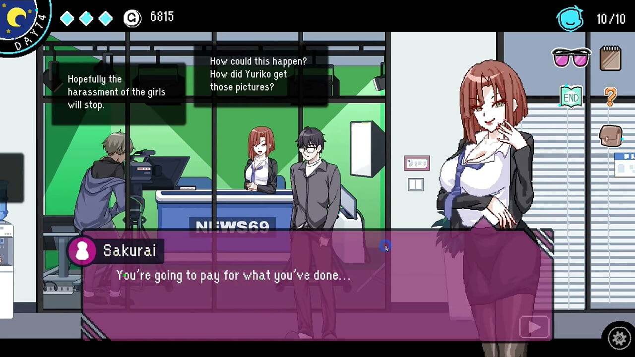 Hentai Game - TV Station Hentai Sex Scenes (TV Anchor, Bus Stop Lady, and Office Clerk Heroines) - The Censor