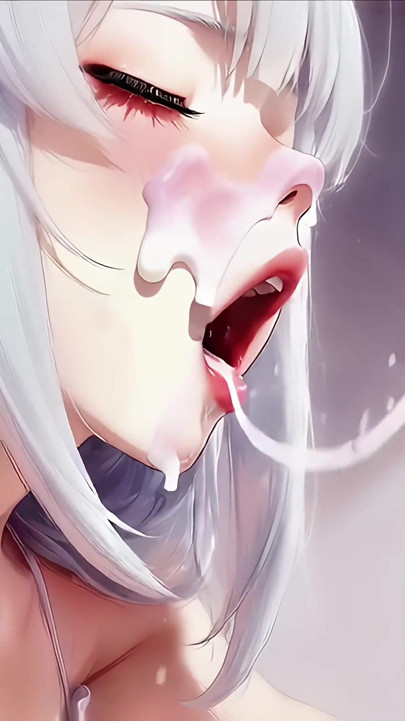 Mira Is Back, White Hair Harem Girl, Anal Cowgirl Then Doggy, Facial Overflow, 4k120