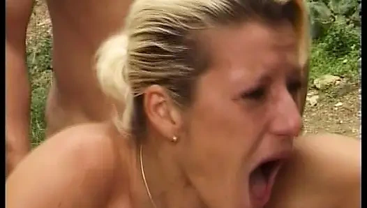 This Blonde MILF From Germany Got Outdoor Fucked