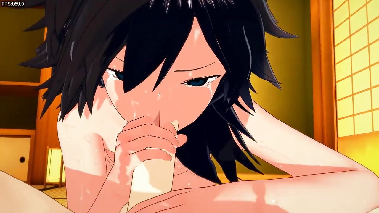 Kimetsu No Yaiba Yaoi - Muie Tomioka și sex anal cu Uzui