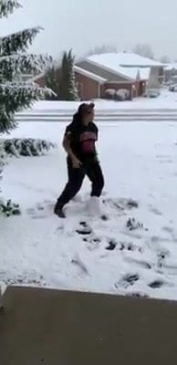 snow plays outdoor