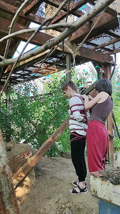 Shibari Princess Goes Outside