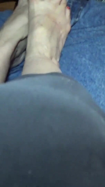 Powerful moment from "stepaunt Ann Gives A Must See Foot Job Sexiest Feet On the Web"