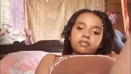 Adorable black woman with a beautiful
