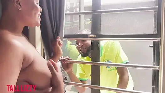 I sneaked in my boyfriend into my room to have a good fuck while my step...