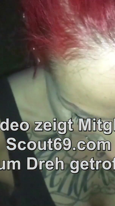 Stunning moment from "Real German Redhead Street Hooker Give Stranger Public Blow"