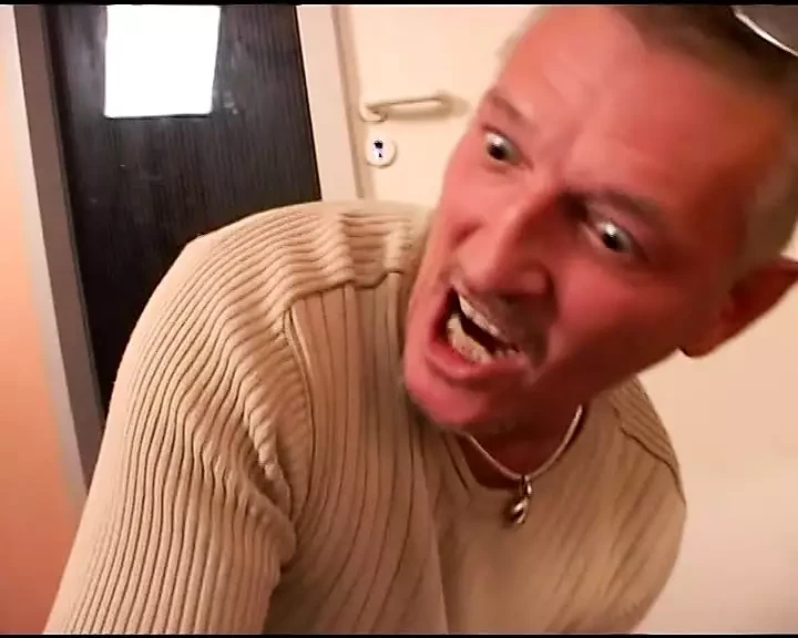 Psycho Rolf a b u s e s his blonde slave girl with beatings and humiliations.