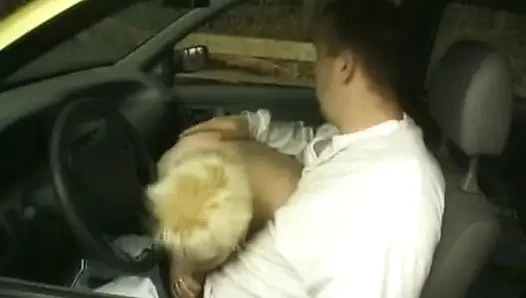 Chubby German MILF Got Her Pussy Fingered and Licked in Car