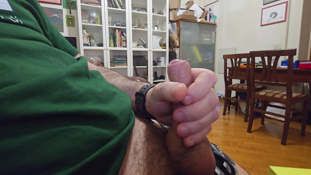 Men Jerking Big Dick and Very Large Ball