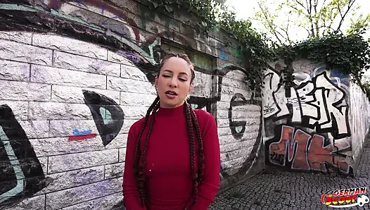 GERMAN SCOUT - латина-пума с круглой задницей Roberta Faganelli без презерватива, трах с кастингом
