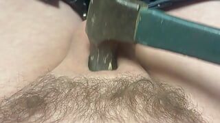 Micro penis meets hammer