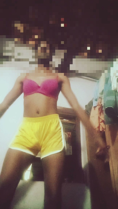 Indian femboy crossdresser dancing