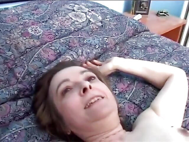 Two cocks for the nasty mature slut