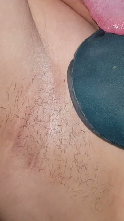 Very hairy girl lick her stinky flats | Clip 1