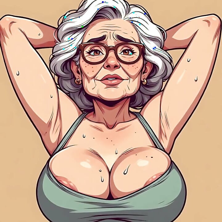 Sexy Cartoon Grannies Areola Slip