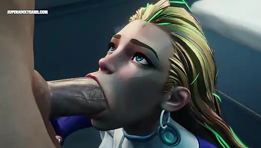 Stiefmutter von stiefsohn geritten, nachdem er sein zimmer geputzt hat - realistisch 3D