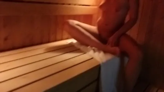 a stranger catches me masturbating in a sauna
