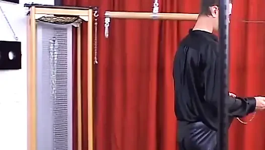 Mature Brunette MILF Bound for Nipple Clamp Play