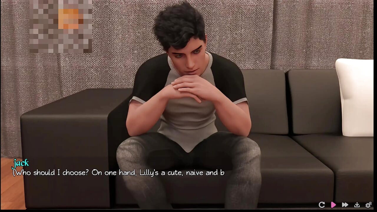 Pure liebe # 3: Lilly spielte mit ihrer muschi, während Jack und Ava sex hatten