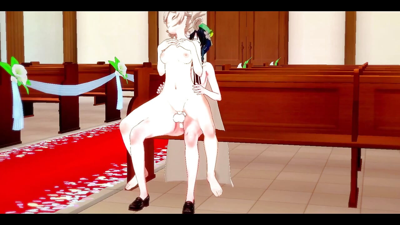 Genshin Impact เฮนไต - Barbara X Venti เย็ดในโบสถ์ - หนังโป๊เกมอนิเมะเอเชียญี่ปุ่น