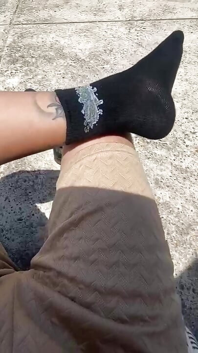 WALKING THROUGH THE CASTLE OF CARTAGENA AND I TAKE OFF MY SHOES TO REST SO THAT YOU CAN WORSHIP MY FEET IN PUBLIC BITCH