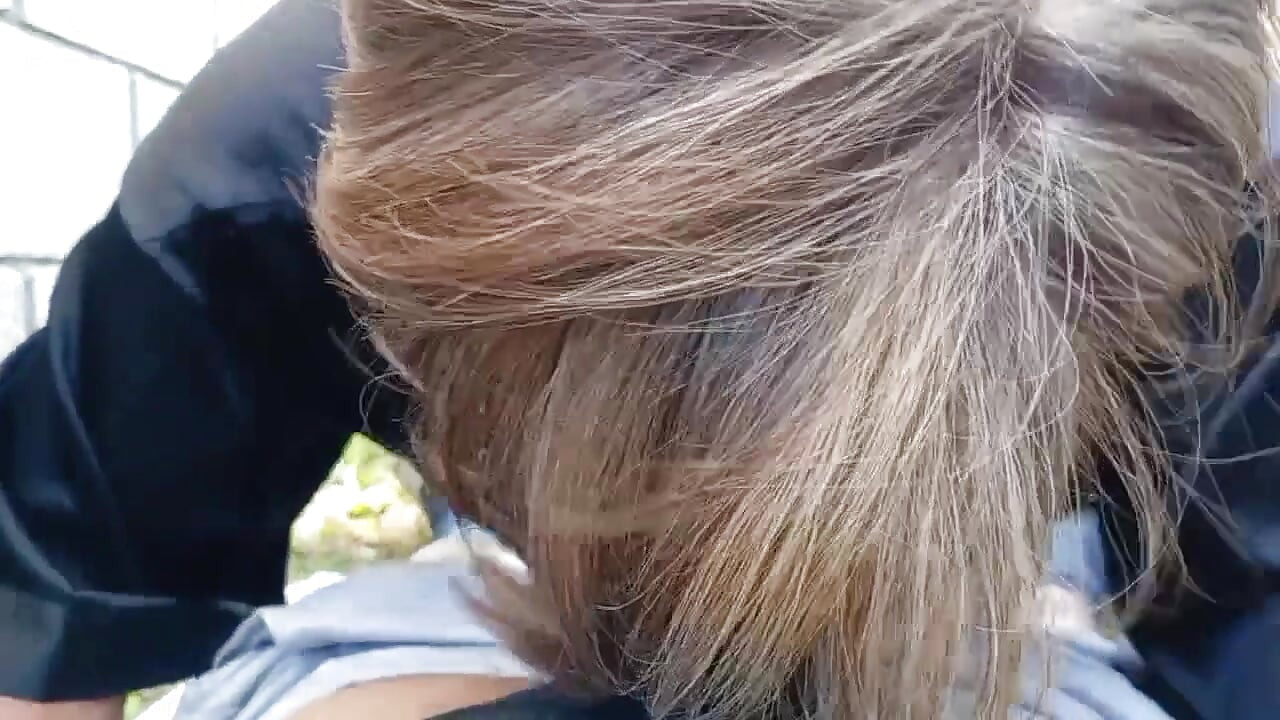Sex with a mature stepmother outdoors, she has a big ass and gives me a great blowjob
