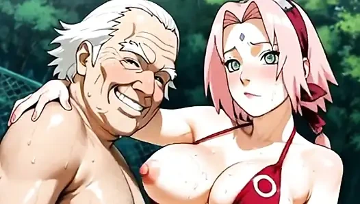 Çirkin yaşlı hademe ve aygır, üniversitedeki genç kızlarla yatıyor.