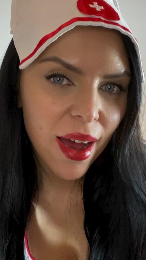Nurse Kira Queen Strips And Fingers Her Gushing Cunt! | Clip 2
