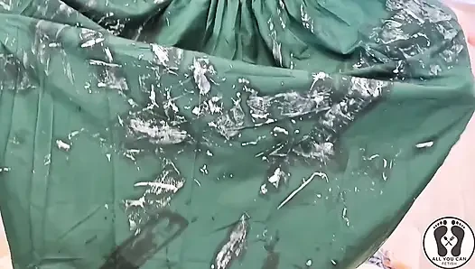 Austrian Woman in Dirndl Getting Dirty