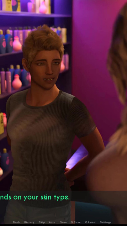 AWAM - Zac helped Sophia at taning salon