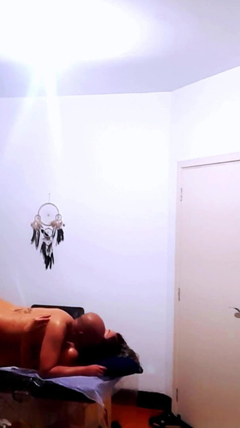Spectacular moment from "Client seduces masseur in the massage room."