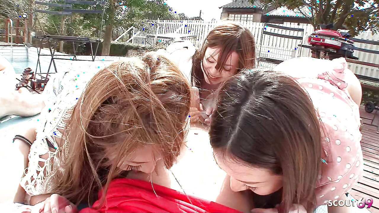 Uncensored Japanese Full JAV Orgy Group Fun with Teen Couples who swap her Boys for Blowbang in Garden