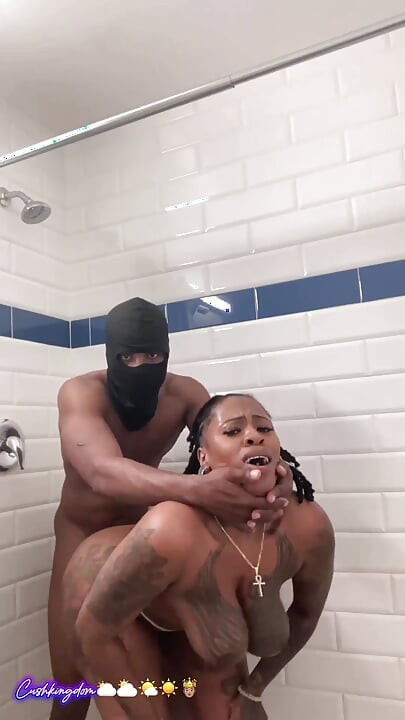 Big titty big booty Sex Goddess gets fuck hard in shower!