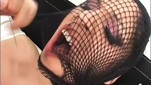 Super hot German girl gets punished by two thick rod's