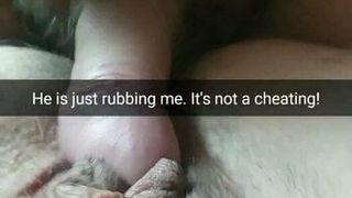 He is just rubbing my pussy! Its totally not cheating, hubby!