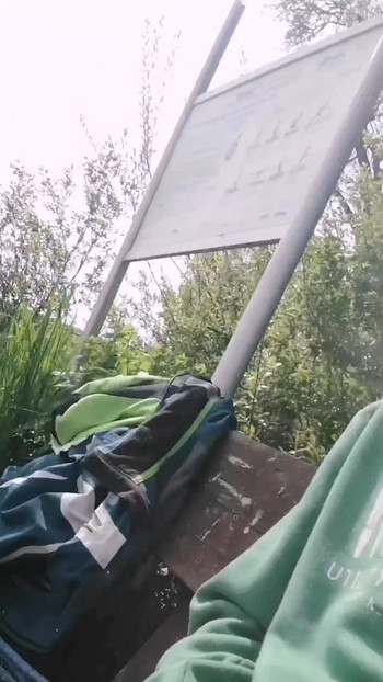 Masturbation outside.