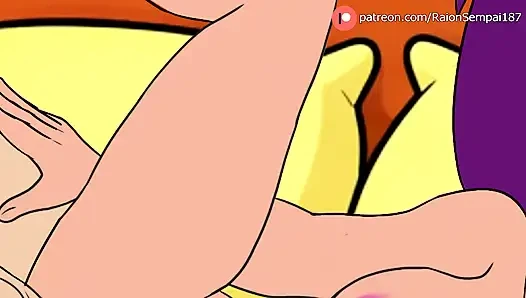 Futurama Leela + Family Guy Lois - Hot Hentai Animation Compilation
